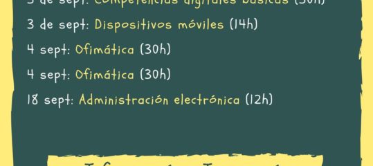 Talleres formativos relacionados con las tecnologías en el NCC Plasencia