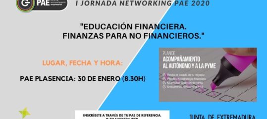  I Jornada Networking ‘Educación financiera, finanzas para no...