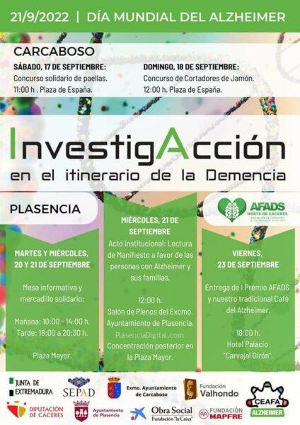 Día mundial alzheimer Plasencia