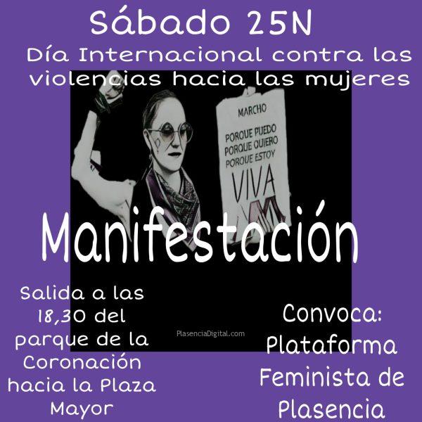 Manifestación 25N Plasencia