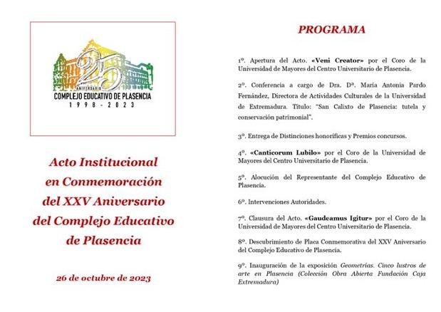Aniversario del Centro Universitario de Plasencia