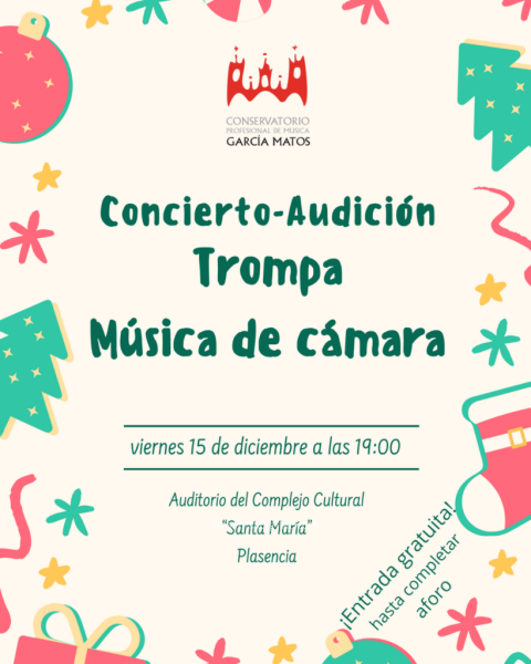 Concierto audición trompa y música de cámara Plasencia