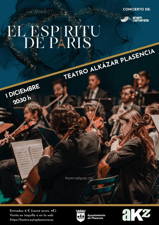 Concierto El espíritu de París Plasencia