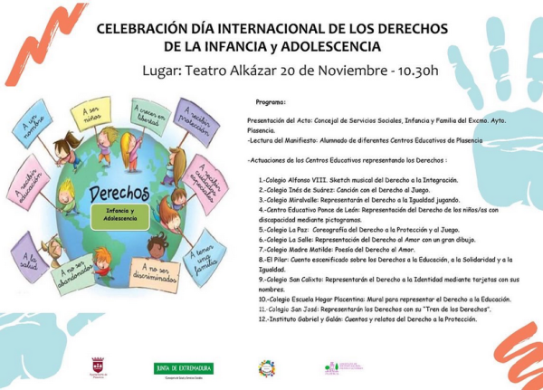 Día internacional derechos infancia y adolescencia Plasencia