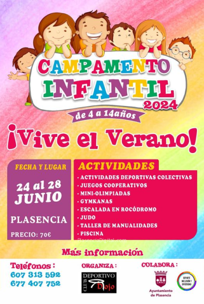 Campamento infantil Dojo Plasencia