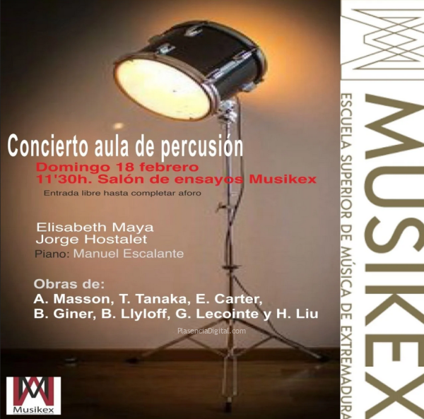 Concierto Aula de percusión Musikex Plasencia