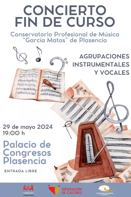 Concierto fin de curso conservatorio de Plasencia