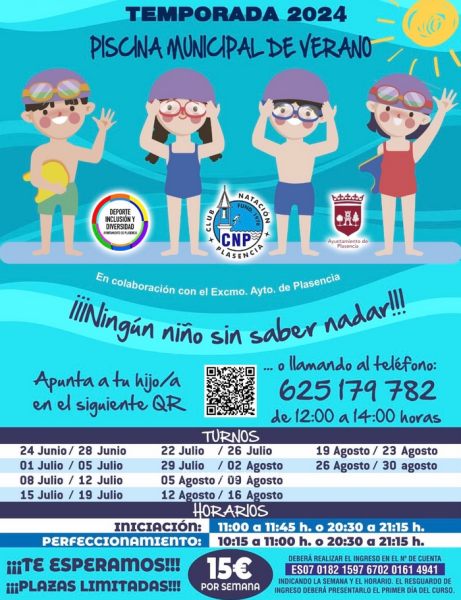 Cursos natación Plasencia