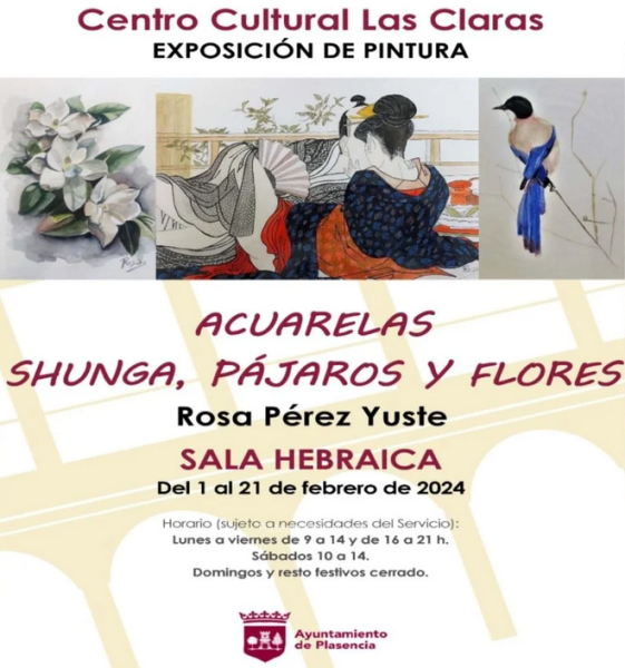 Exposición Shunga, Flores y Pájaros en Plasencia