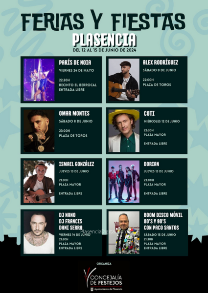 Conciertos Ferias Plasencia