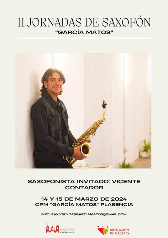 II Jornadas de saxofón García Matos, Plasencia