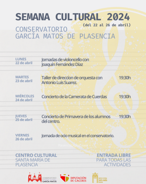 Semana Cultural Conservatorio García Matos Plasencia