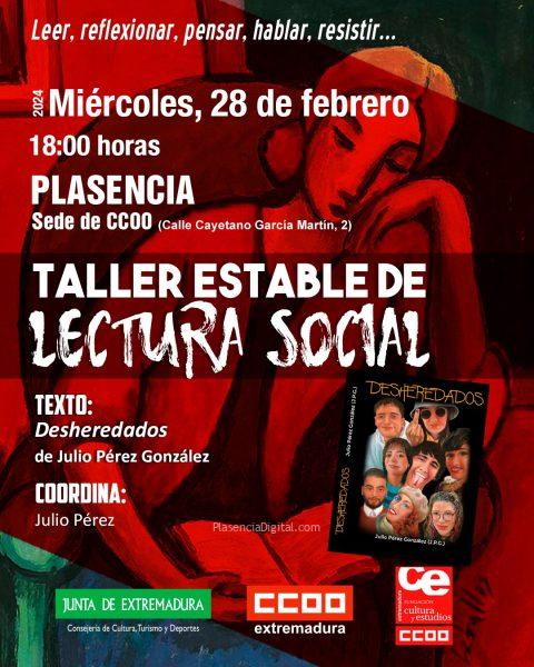 Taller Estable de Lectura Social del libro "Desheredados" Plasencia