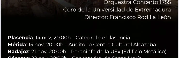 Concierto 50 Aniversario del Coro de la Universidd de Extremadura