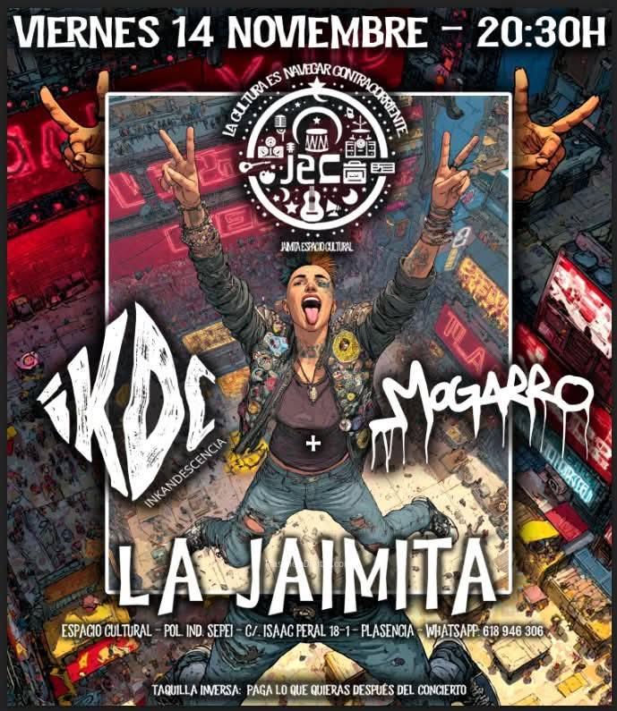 Concierto Inkandescencia y Mogarro