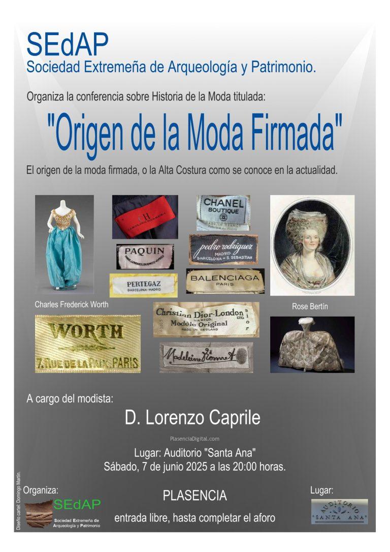 Conferencia «Origen de la moda firmada»