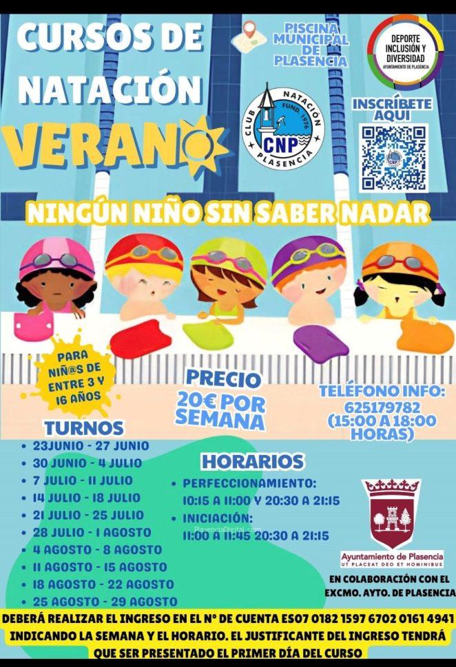 Cursos natación Plasencia 2025