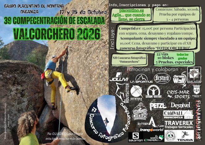 Compecentración de escalada Valcorchero 2026 Plasencia