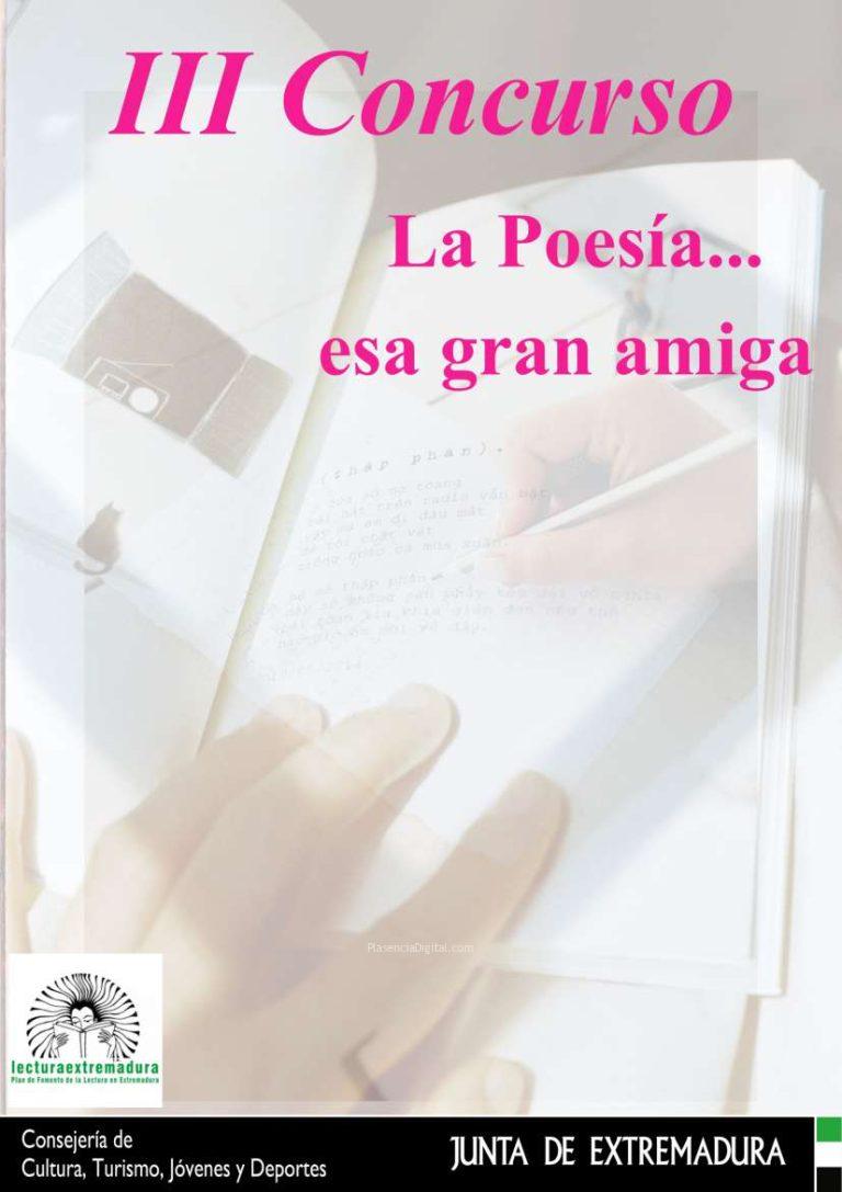 III Concurso «La poesía… esa gran amiga»