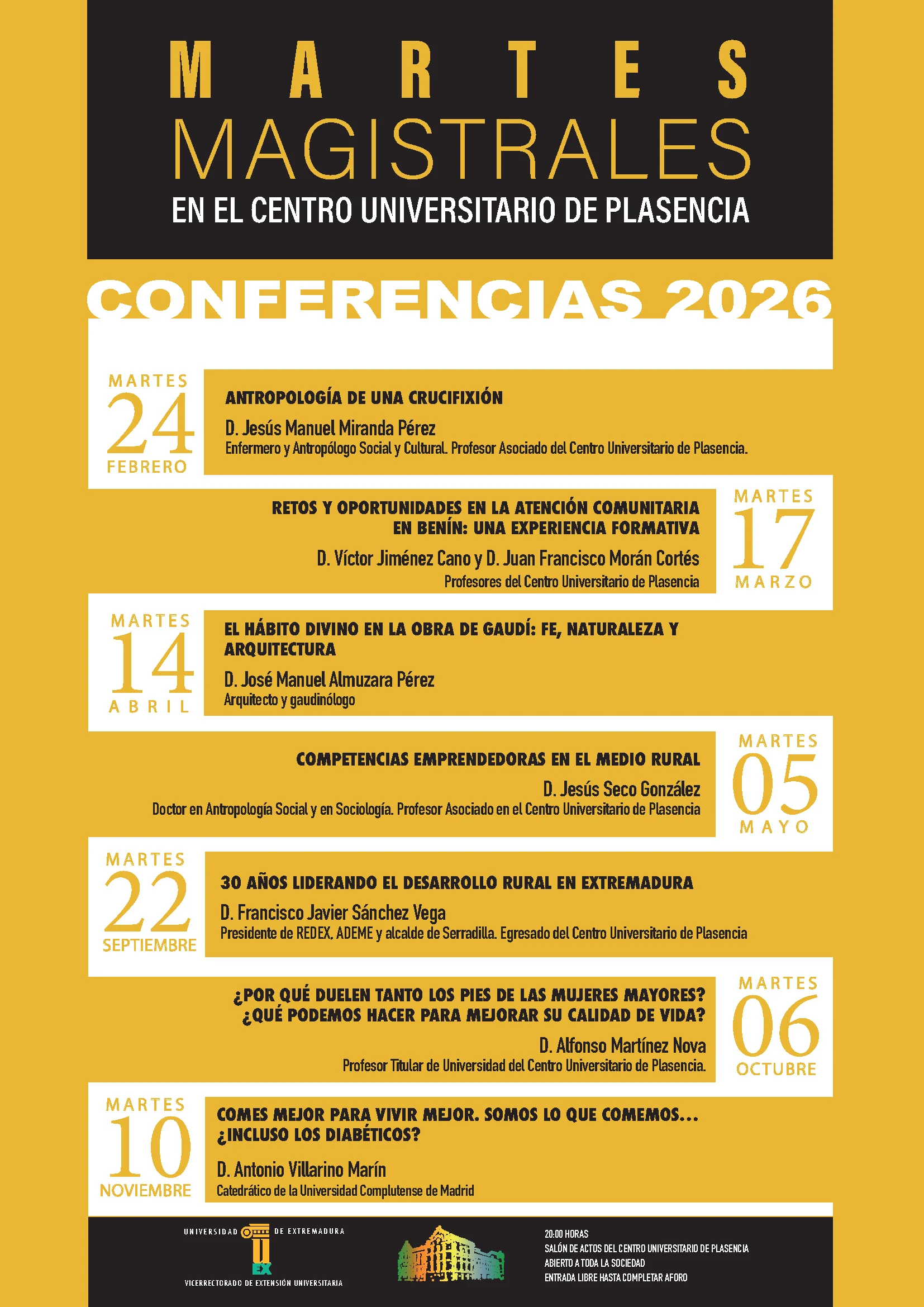 Martes Magistrales 2026