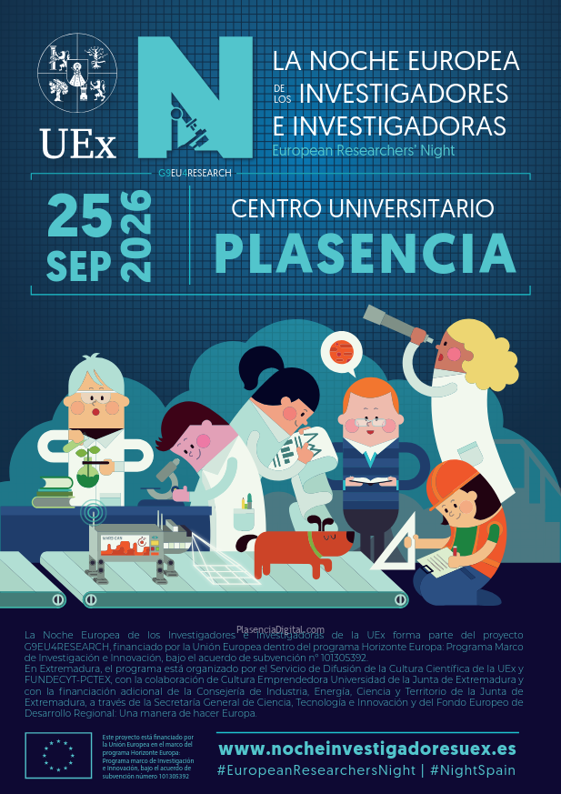 Noche Europea de los investigadores e investigadoras 2026 Plasencia
