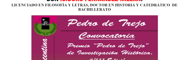 Entrega del premio de investigación ‘Pedro de Trejo’