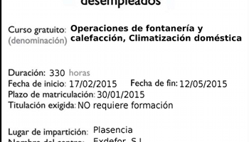 Curso gratuito de Operaciones de fontanería y calefacción