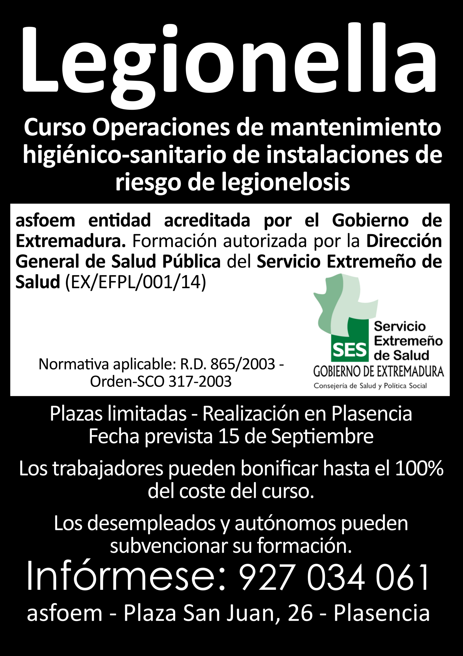 Curso Control Legionella