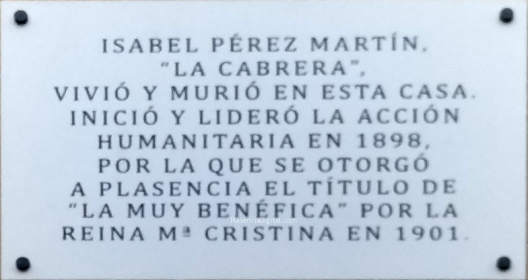 Homenaje a la Cabrera