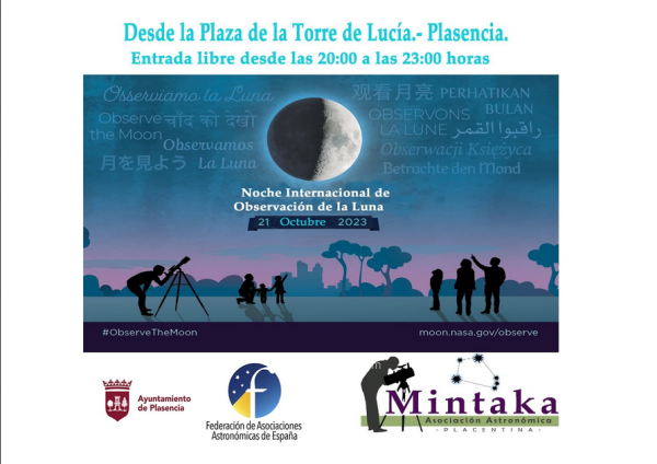 Observación de la Luna Plasencia