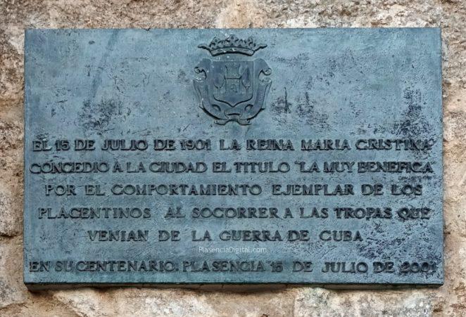 Monumento a la Benéfica, Plasencia